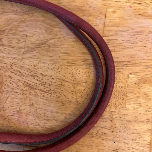 Fossil Elegant Red Leather Bucket Women's Bag - Picture 15 of 16